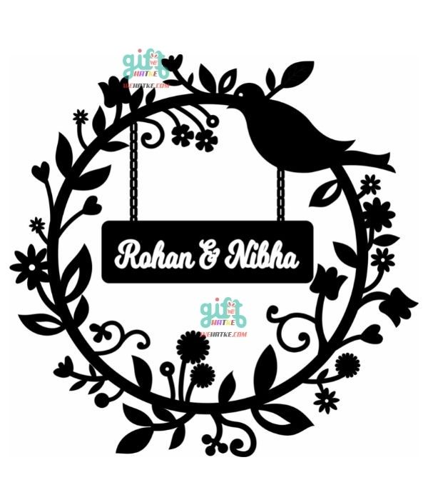Customized Flower name plate