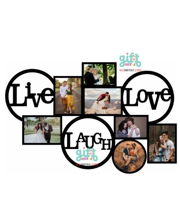 Customized Live Love Laugh Wall Hanging photos Frame