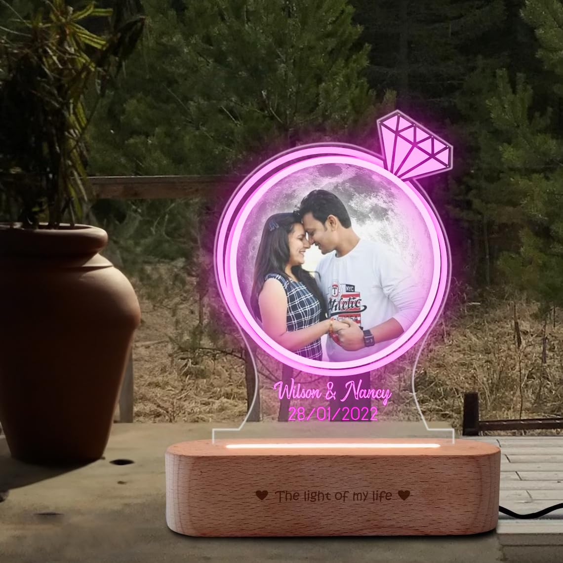 Customized Couple Name with Date