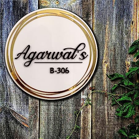 Customized Round Door Name Plate