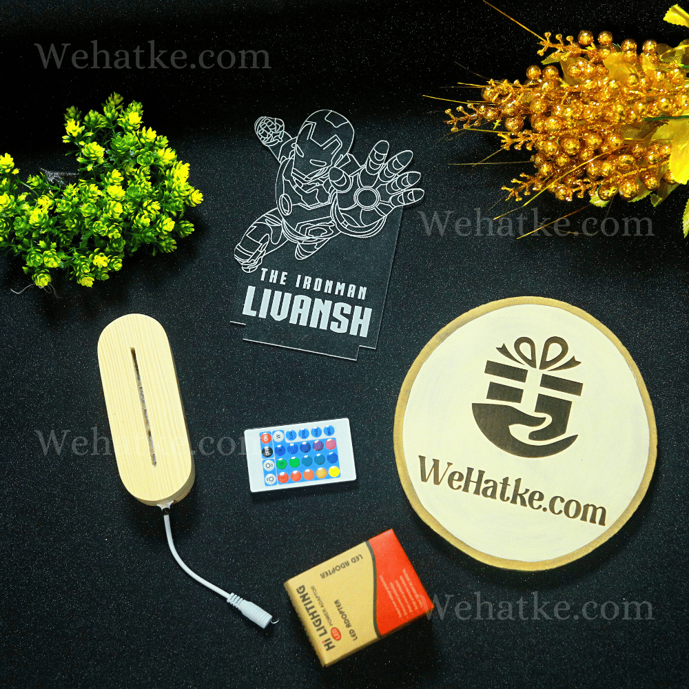 Customized Ironman LED lamp for kids