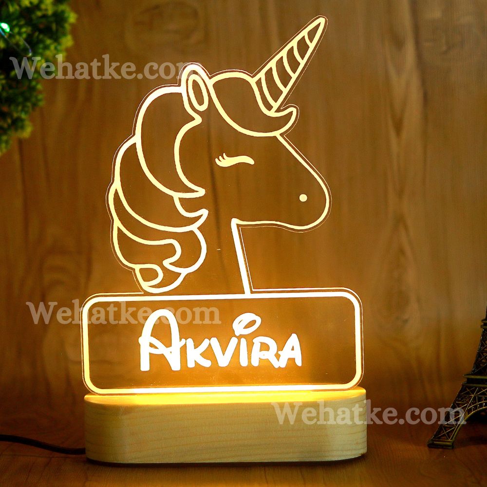 Customized Unicorn night lamp for kids