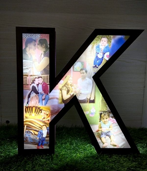 Customized LED frame Alphabet with photo