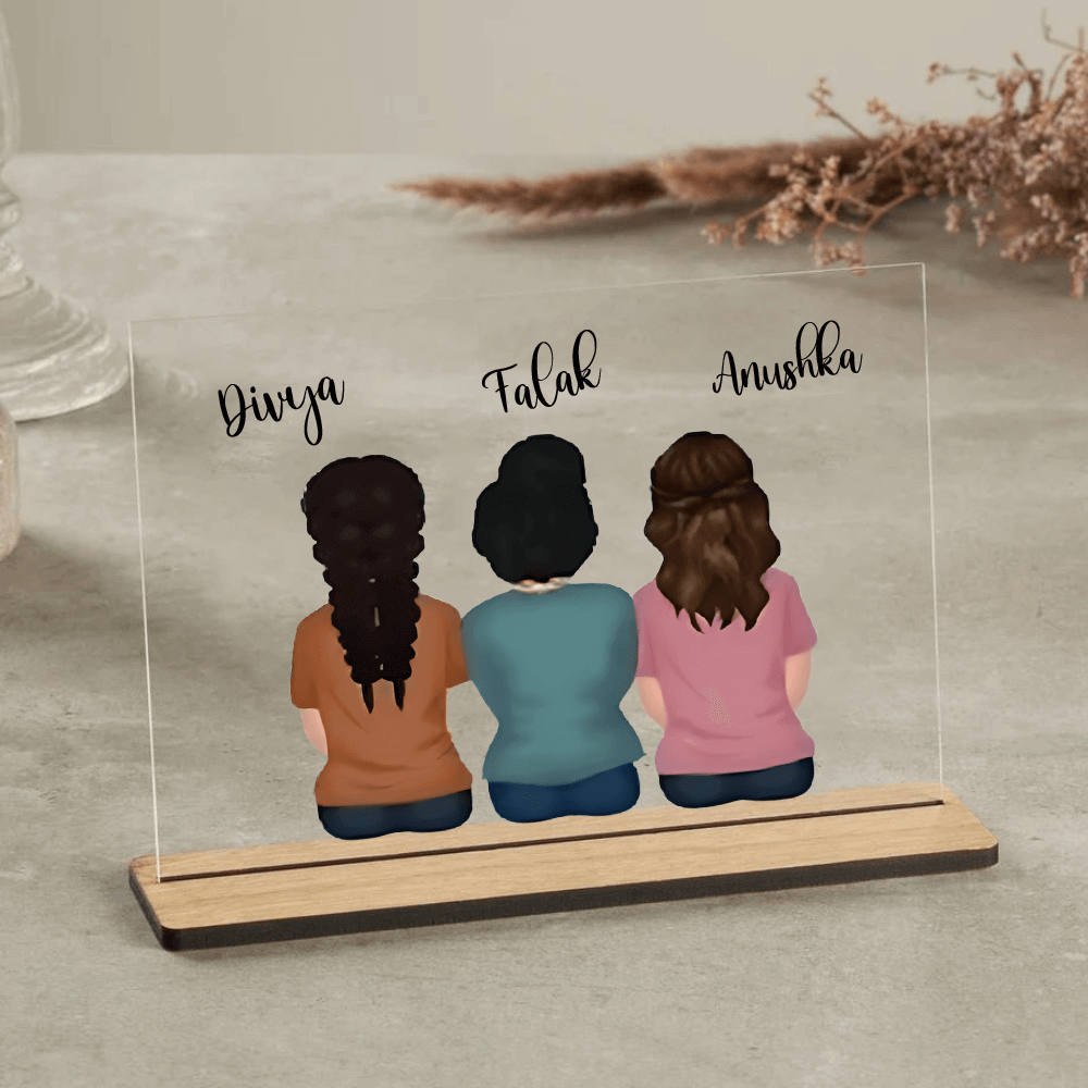 Customized table Top Plaque For Bestie