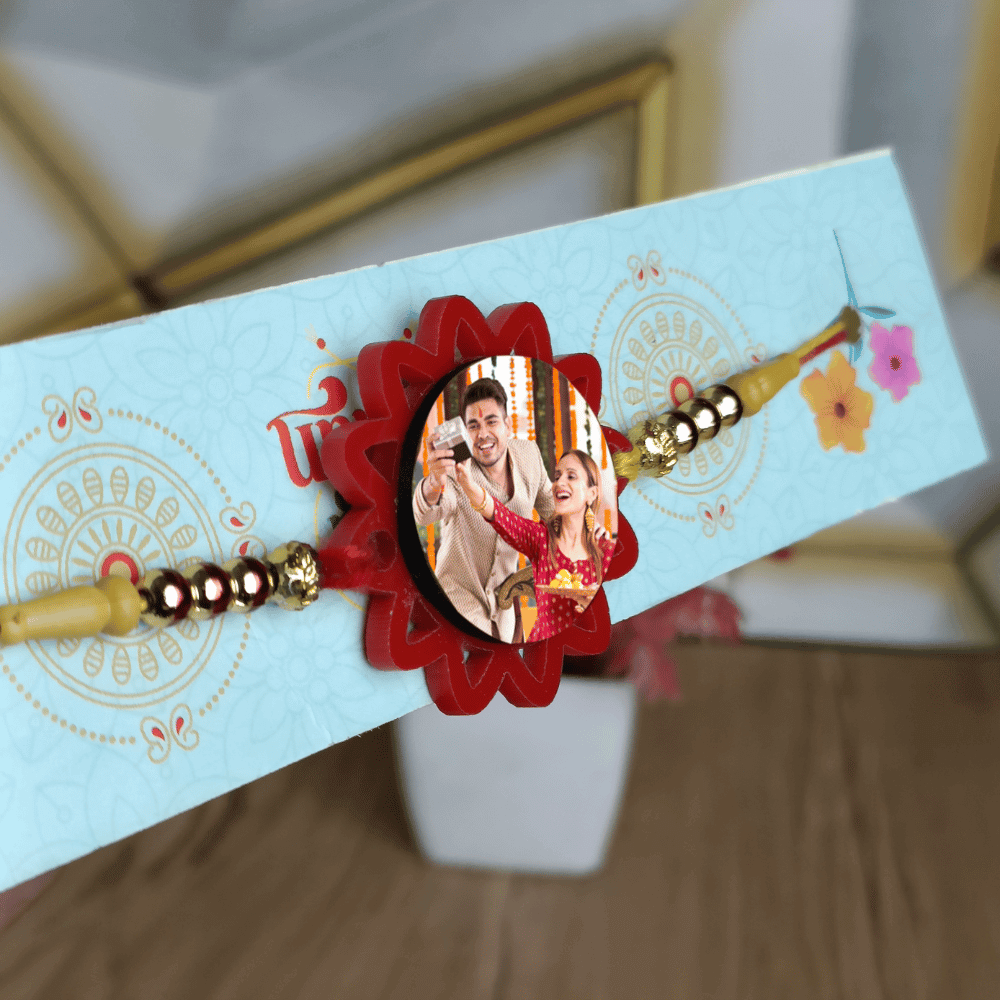 Combo of 3 Customized Photo Rakhi for Raksha Bandhan