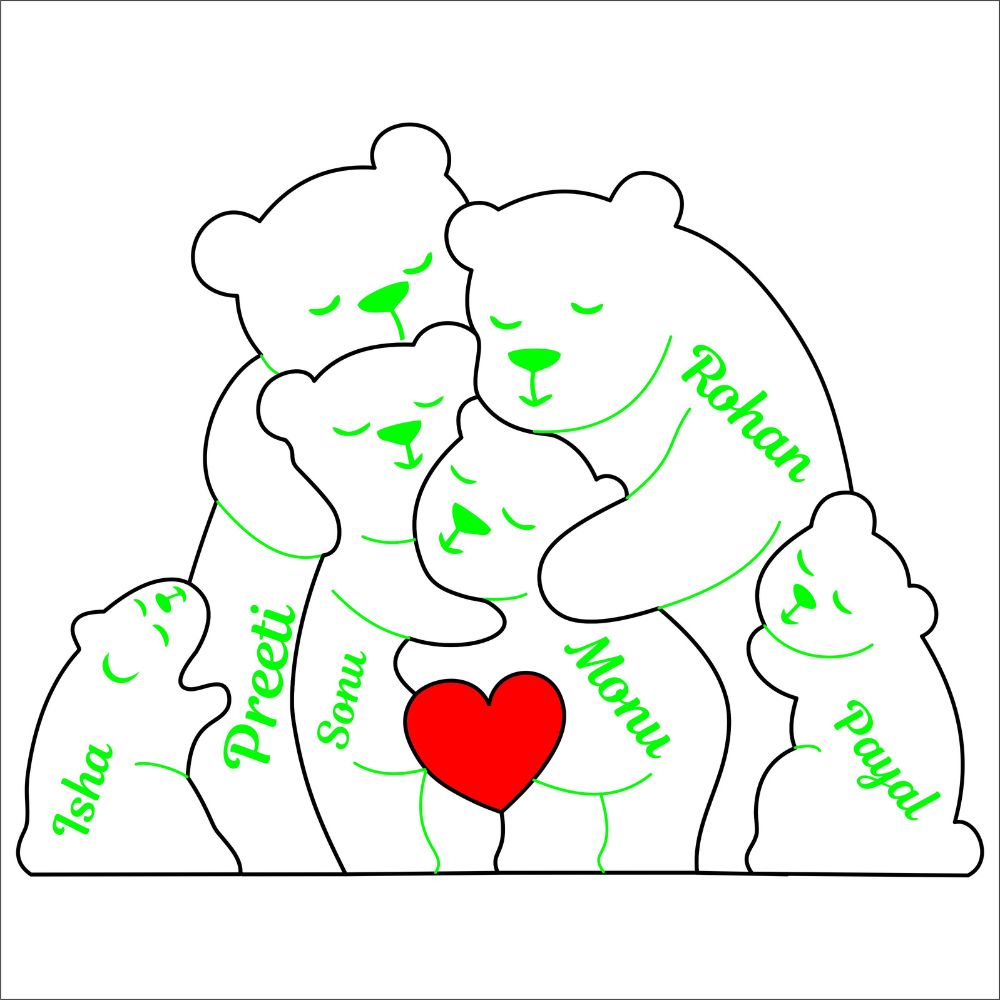 Personalized Bear Puzzle Table top