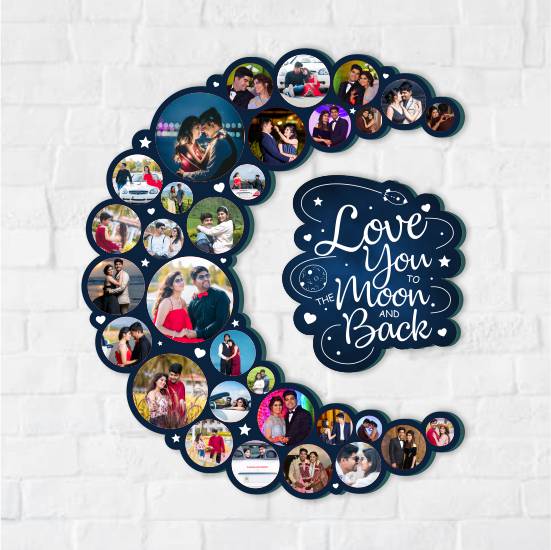 Customized Moon Frame With 31 Photos