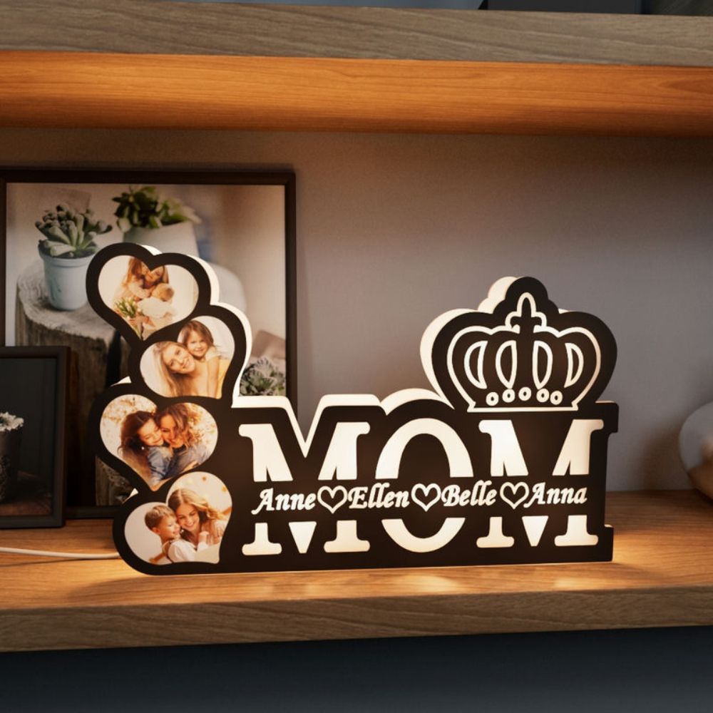 Customized MOM Photo Lamp with Kids Name