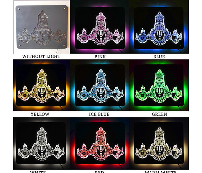Customized Balaji Wall Hanging Led Frame