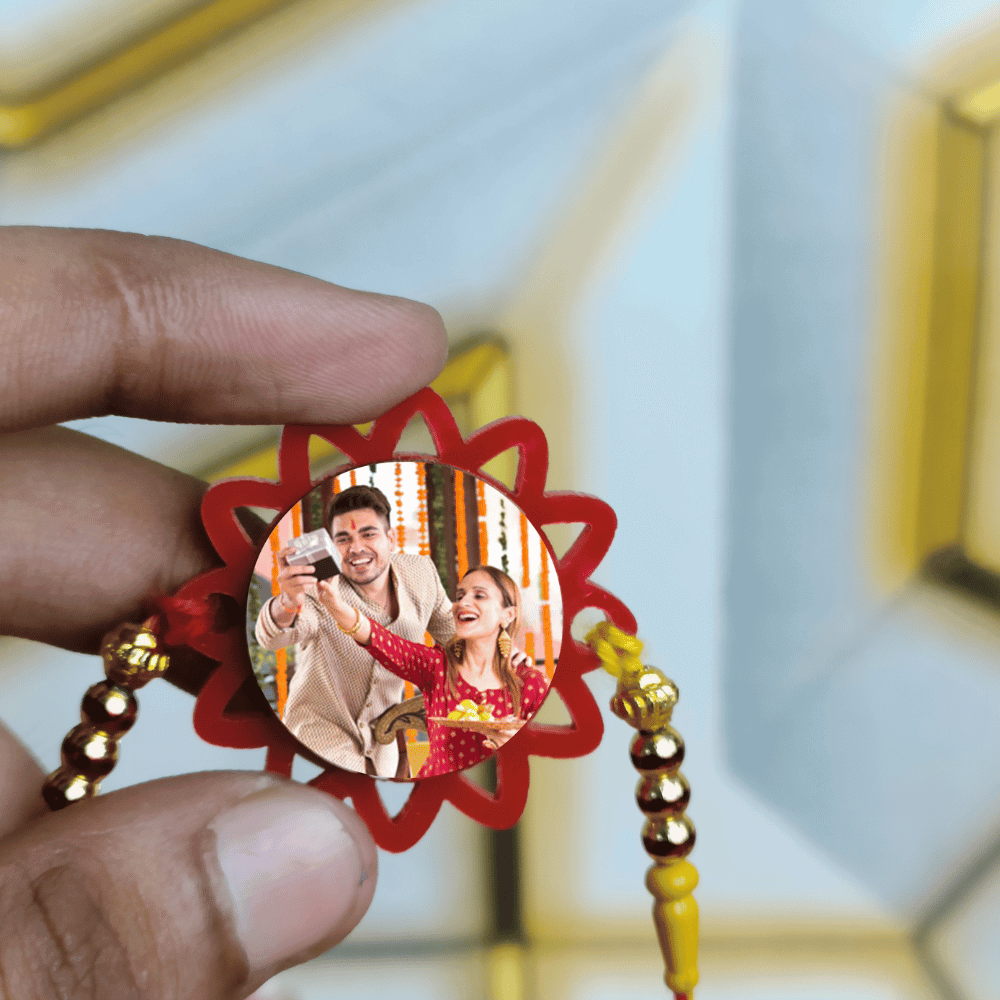 Combo of 3 Customized Photo Rakhi for Raksha Bandhan