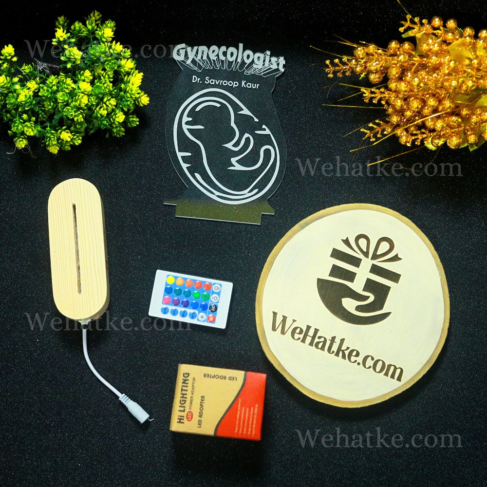 Customized 3D Gynecologist Doctor Led Lamp,