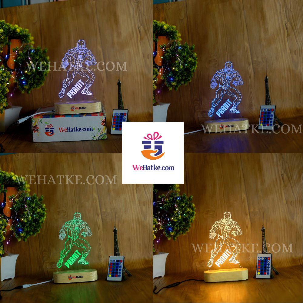 Customized Spider man LED lamp for kids