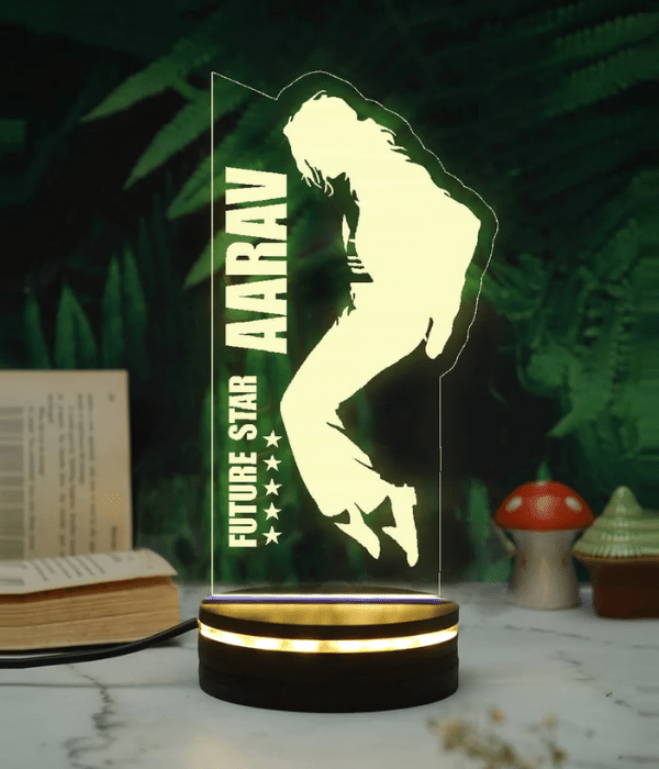 Customized Future Star Night lamp with  michael jackson dance style