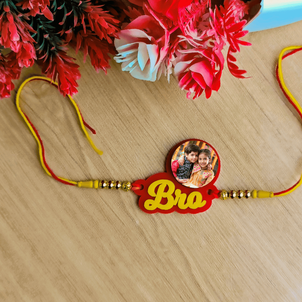 Combo of 3 Customized Photo Rakhi for Raksha Bandhan