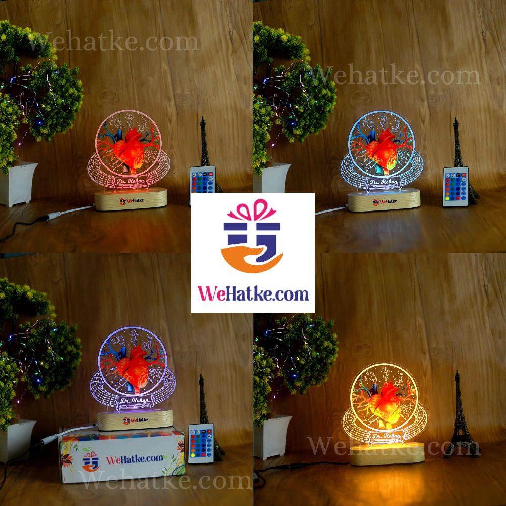 Cardiologist Gift 3D Led Lamp,Heart Specialist Doctor Gift