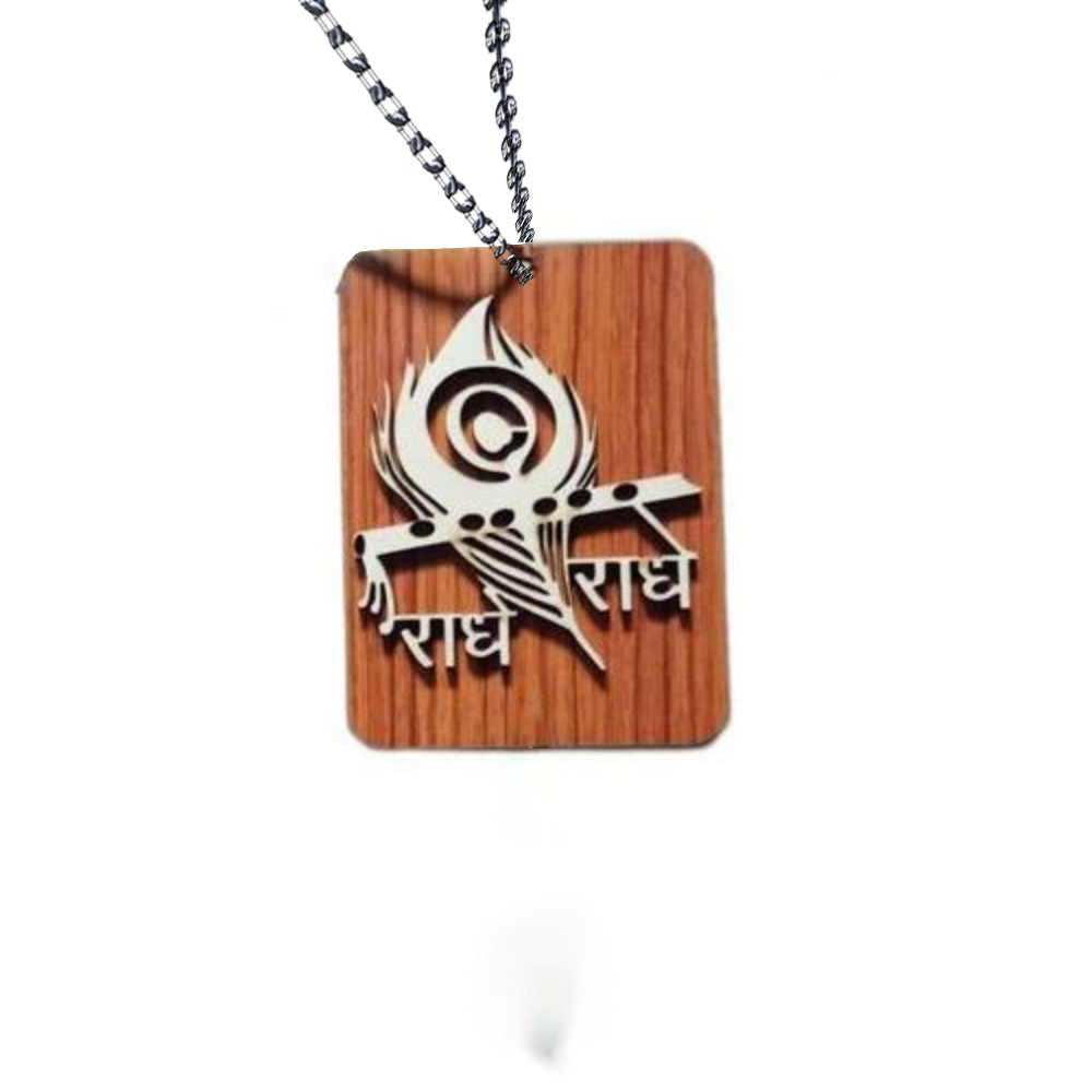 Radhe Radhe car Hanging, For Rear View Mirror