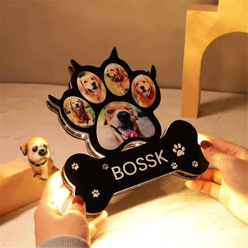 Customized Dog Paw Night Lights