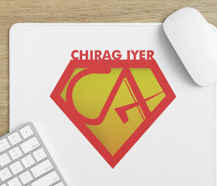 Personalized Superman CA Name Art Mousepad