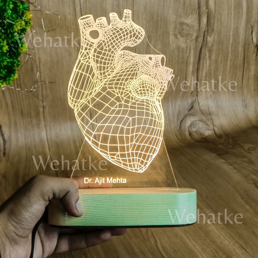 Customized 3D Illusion Lamp for Cardiologist