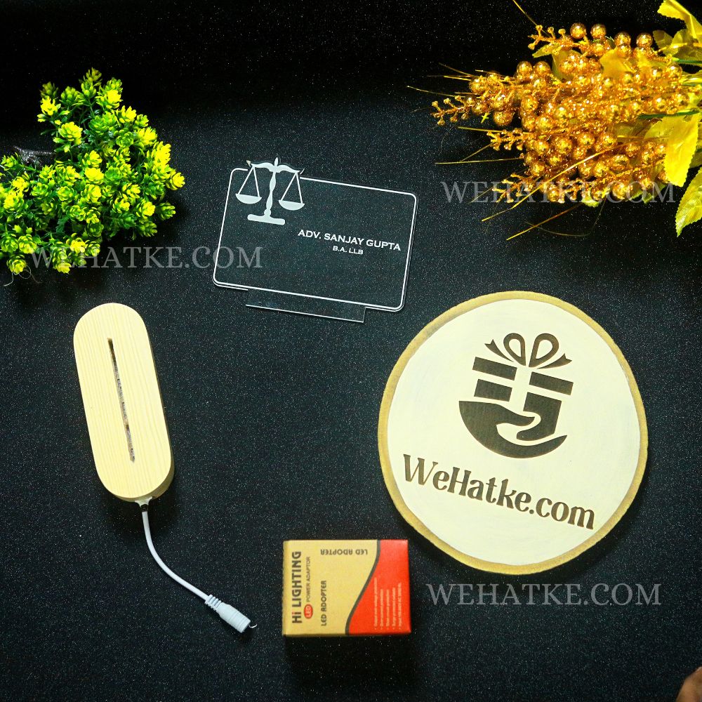Customized 3D illusion lamp for Lawyers & advocates