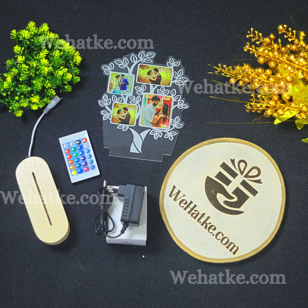 Customized LED Acrylic Tree Frame with  Photo