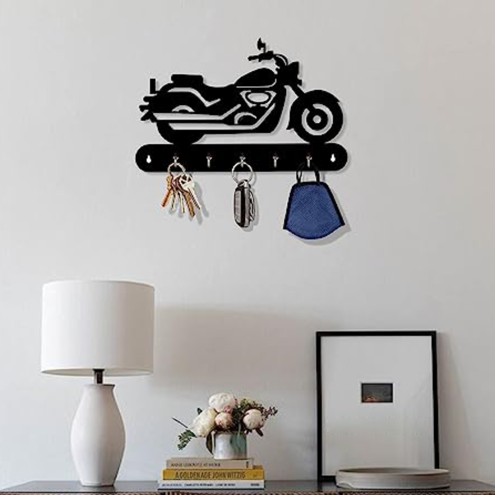 BIke Shape Key Hanger Wooden MDF