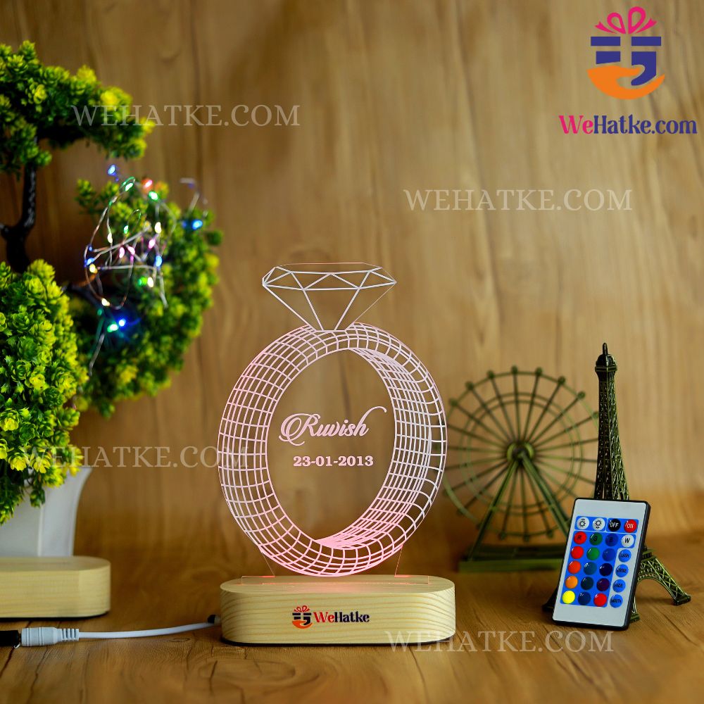 Customized 3D Ring illusion lamp
