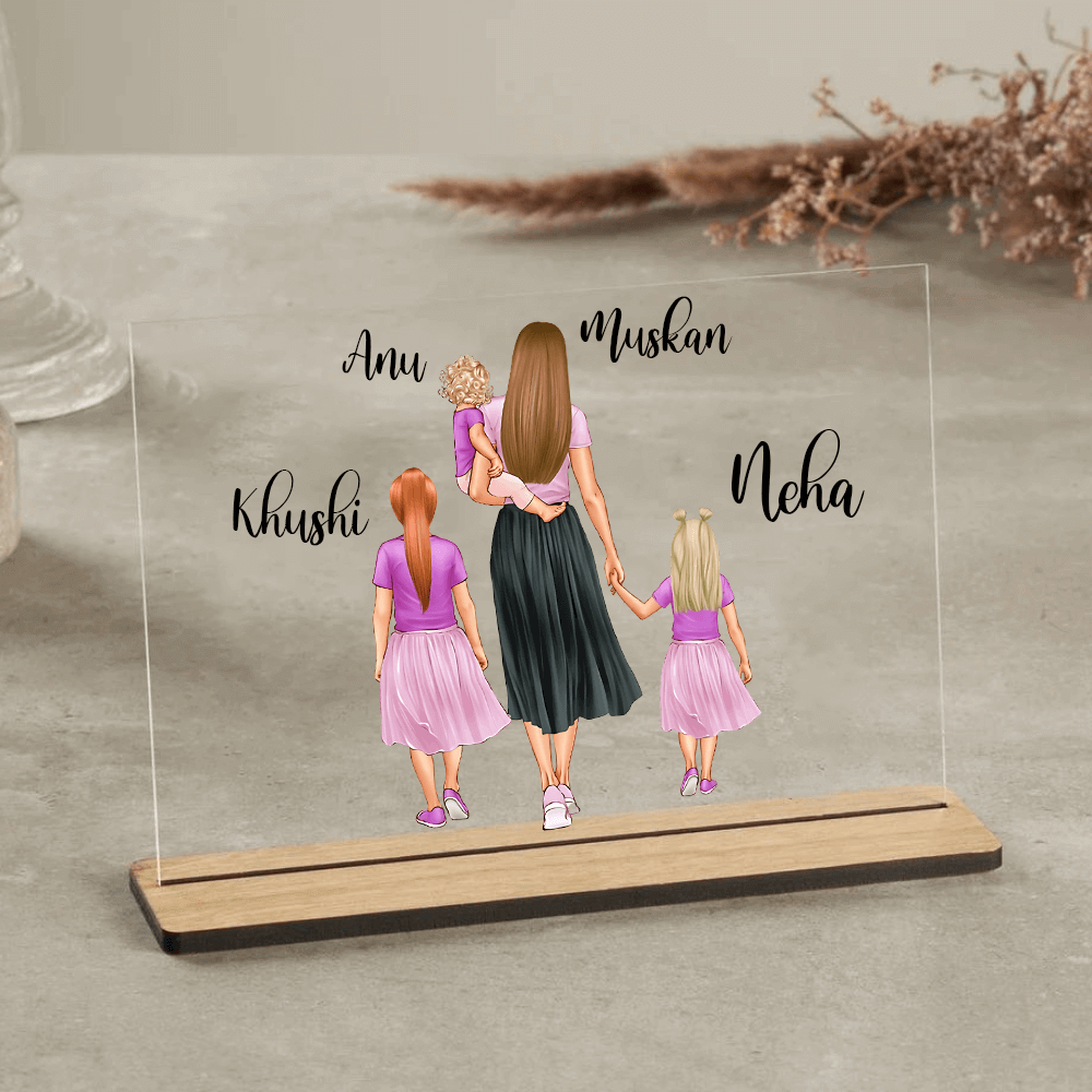 Customized table Top Plaque For Family