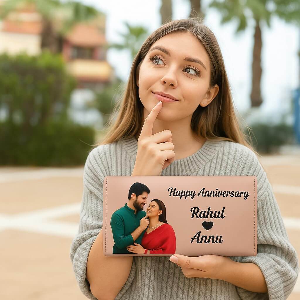 Personalized Anniversary & Wedding Wallet for Women
