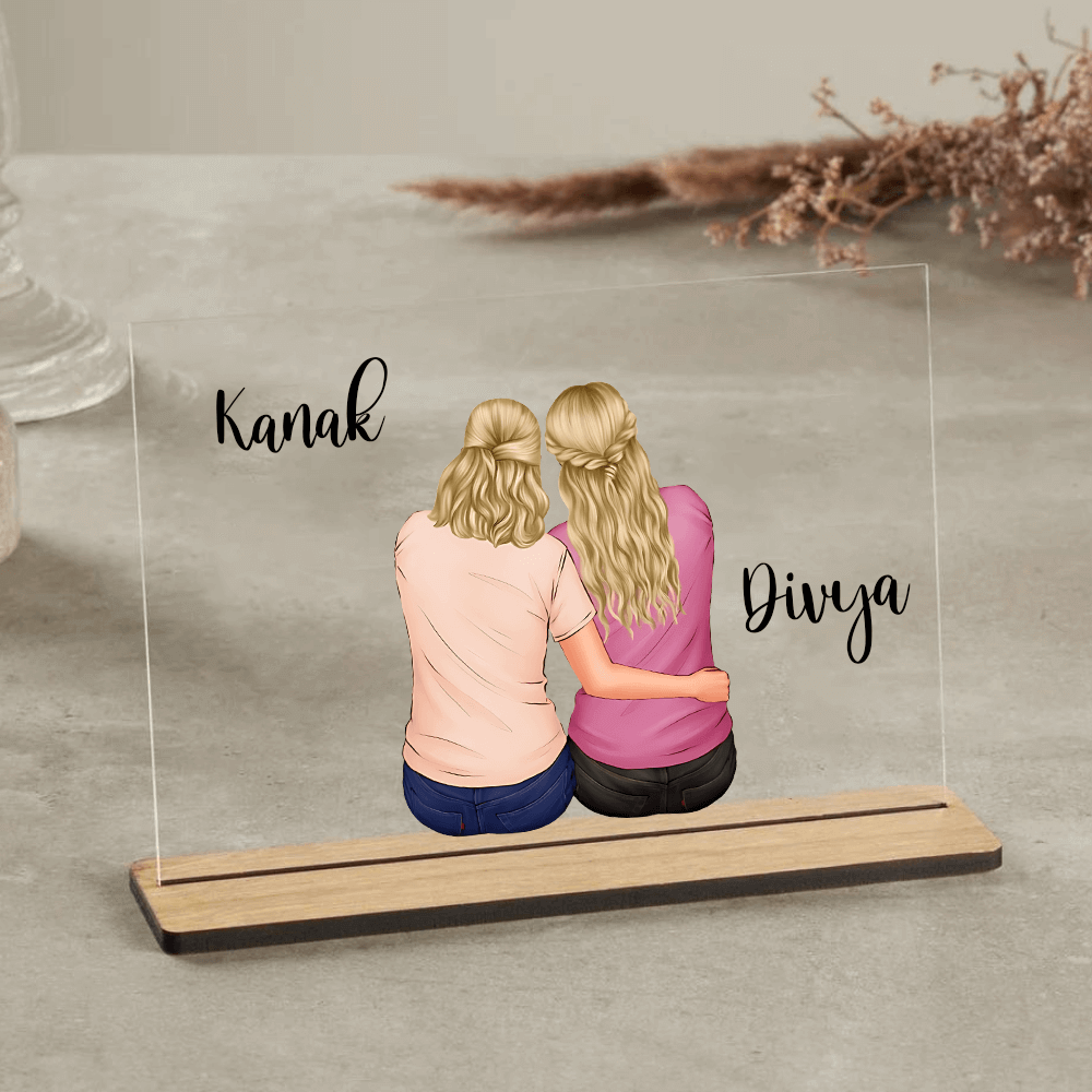Customized table Top Plaque For Bestie