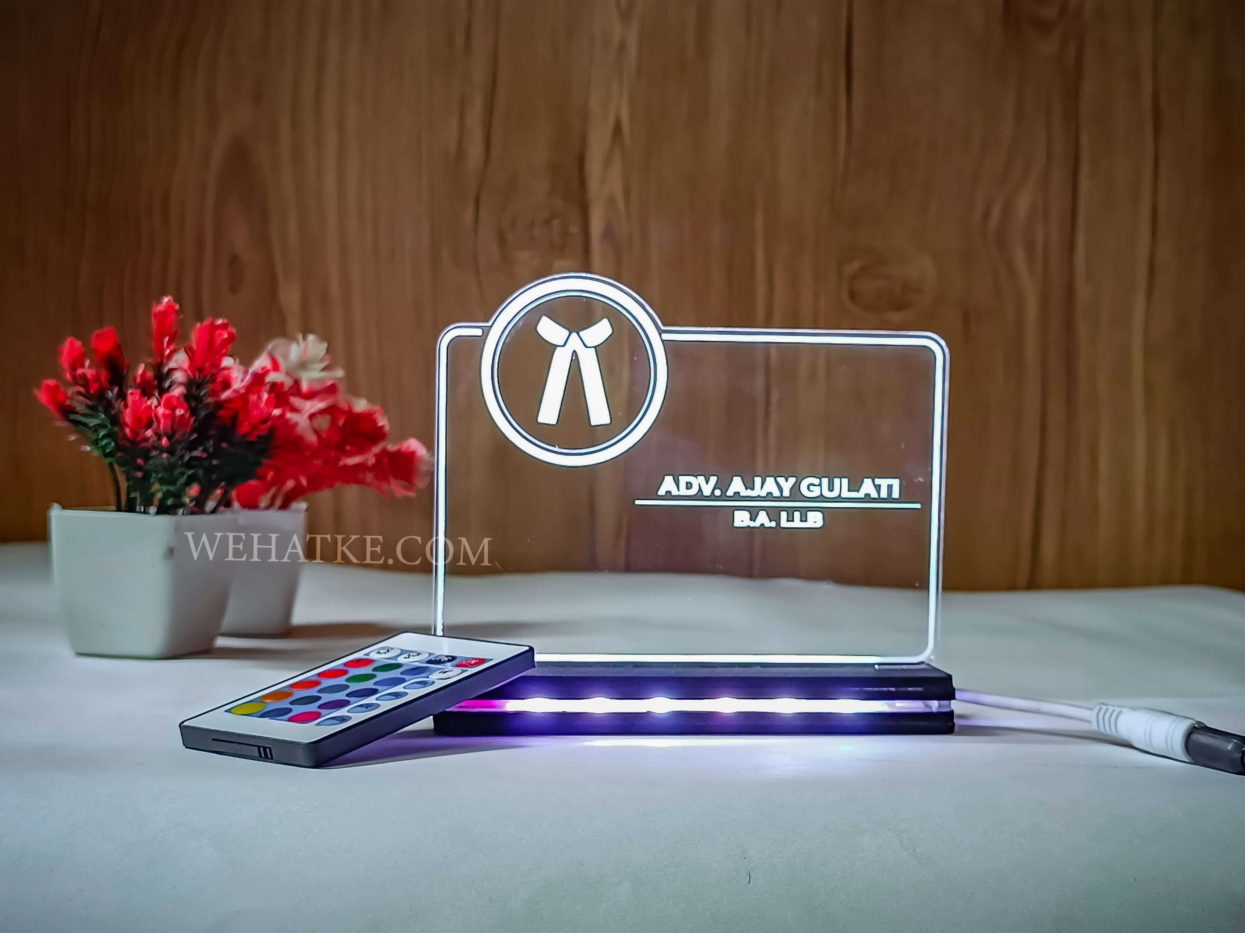 Customized 3D illusion lamp for Lawyers & advocates
