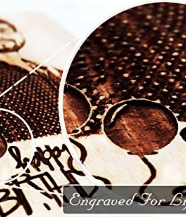 Customized wooden engraved  frame for birthday