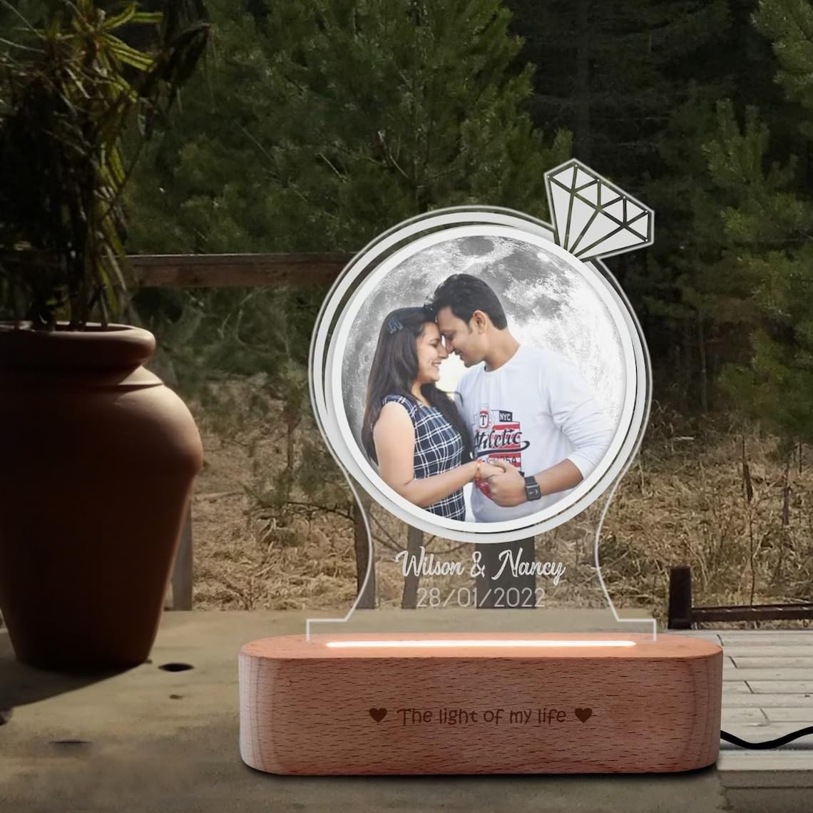Customized Couple Name with Date