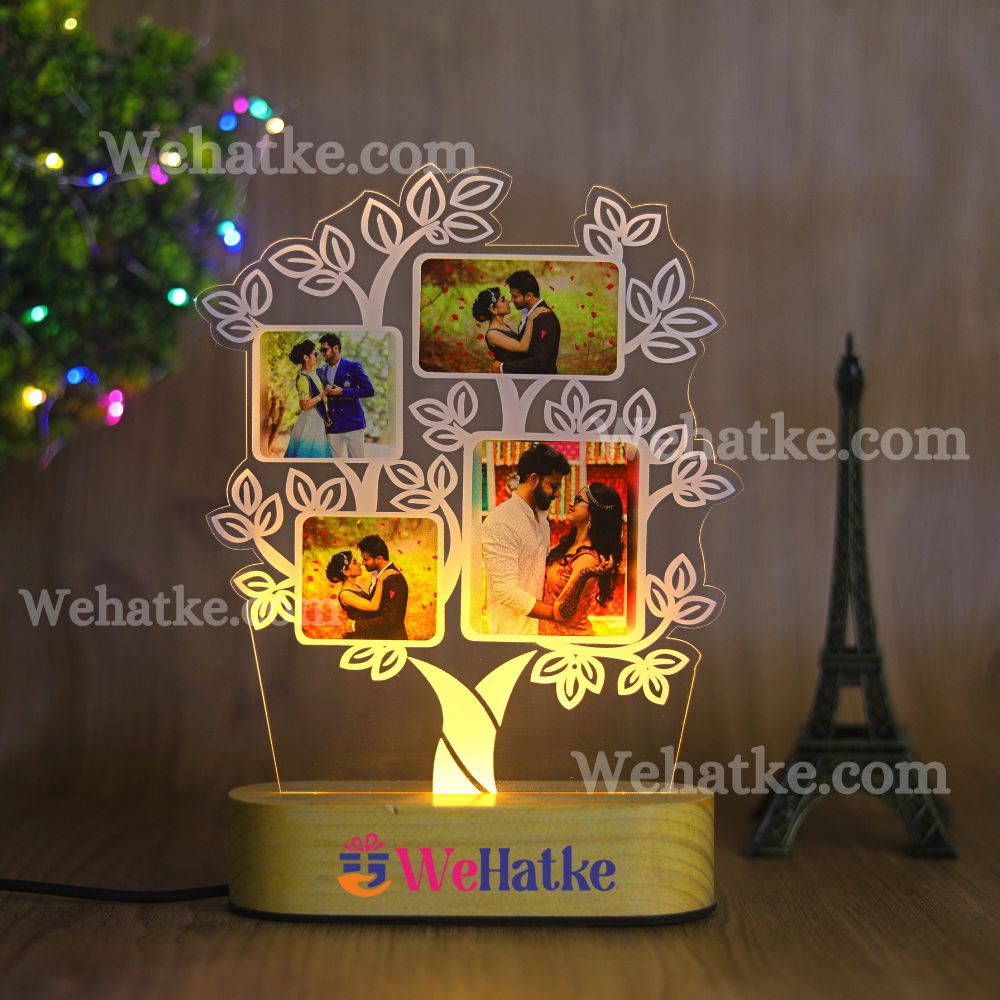 Customized LED Acrylic Tree Frame with  Photo