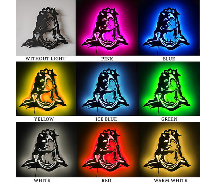 Shiv Ji  (Mahakal) Wall Hanging Led Frame