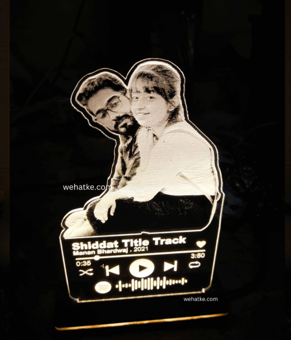 Customized Spotify Plaque with photo engrave