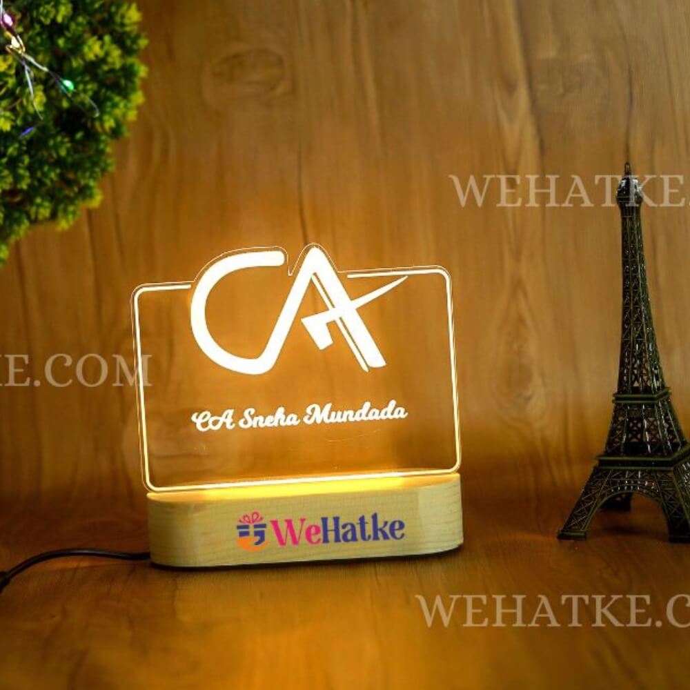 Customized 3D illusion lamp for Charted accountant ( CA )