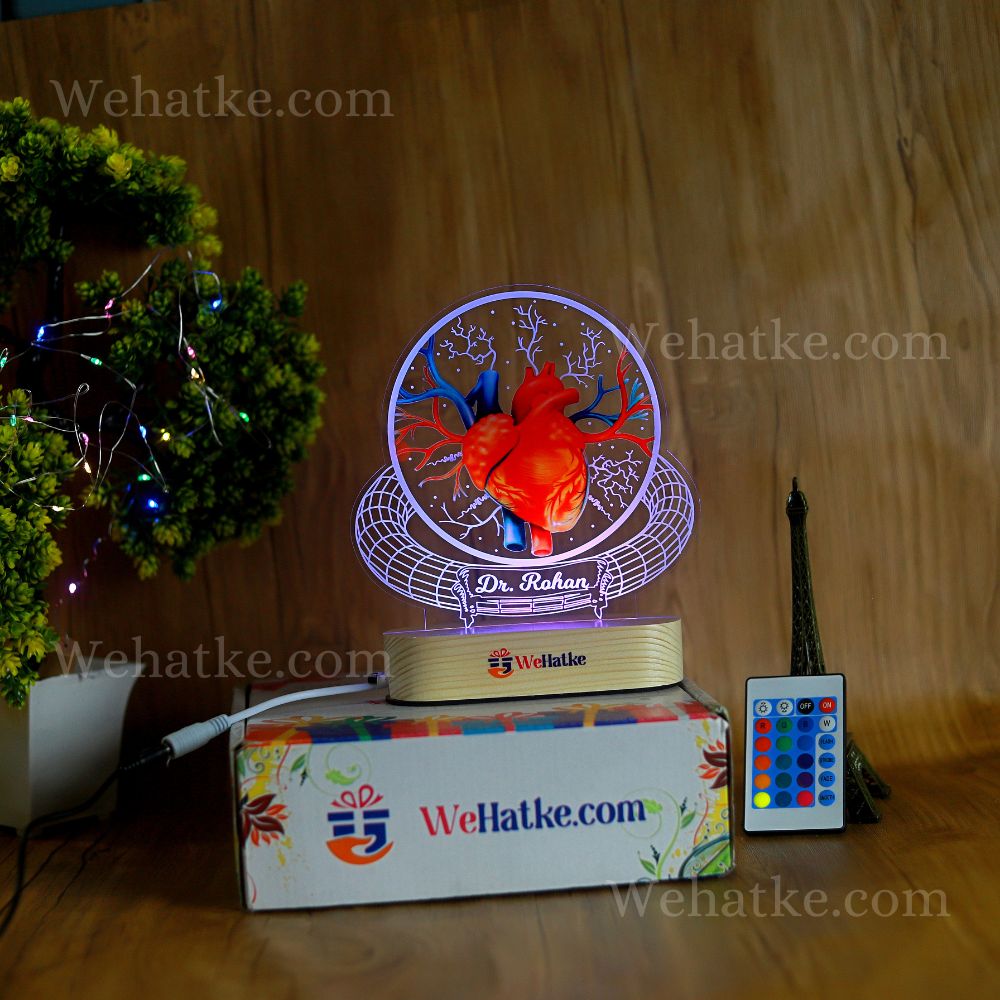 Cardiologist Gift 3D Led Lamp,Heart Specialist Doctor Gift