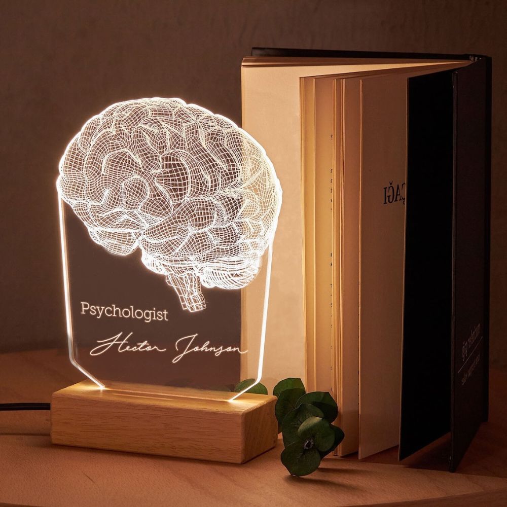Personalized Desk Lamp for Psychologist or Psychiatrist