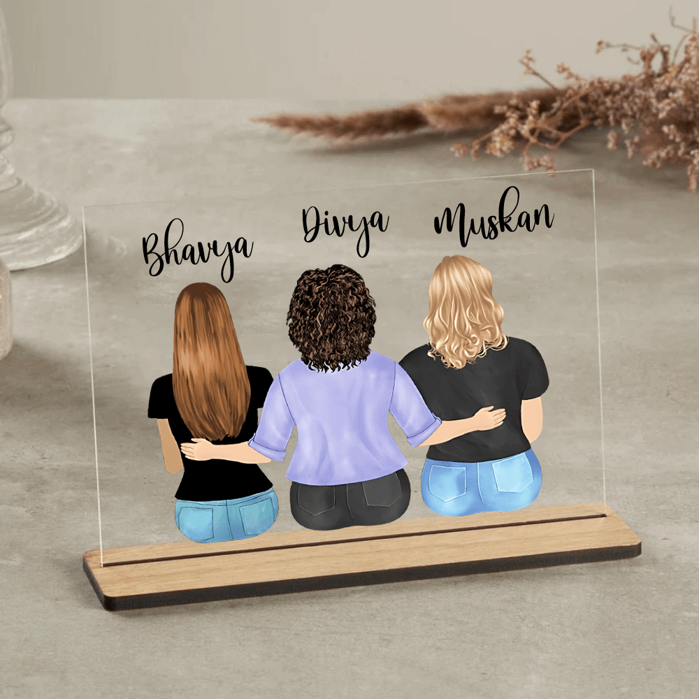 Customized table Top Plaque For Bestie