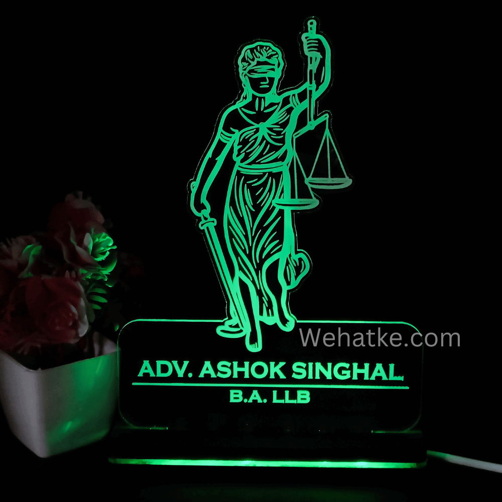 Customized 3D illusion lamp for Lawyers & advocates