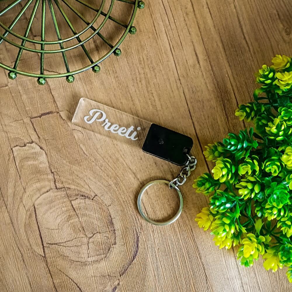 Customized Rechargeable Light Keychain With Name
