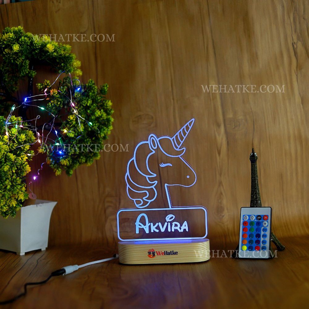Customized Unicorn night lamp for kids