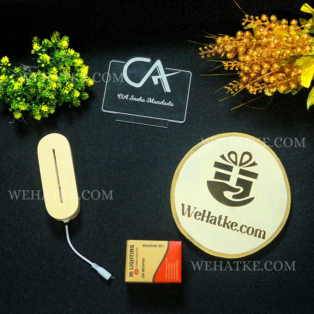 Customized 3D illusion lamp for Charted accountant ( CA )