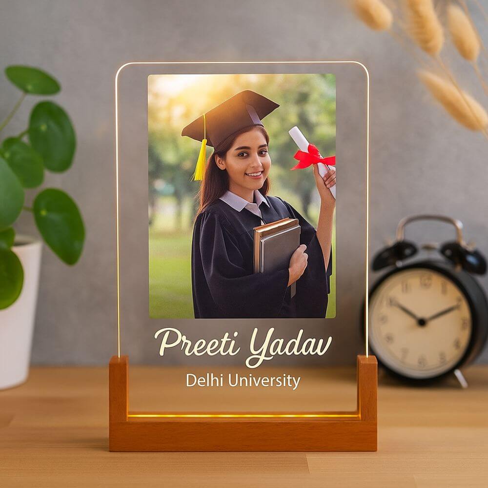 Customized Graduation Photo Acrylic LED Frame Plaque