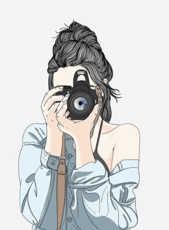 Customized Camera Girl Mobile Cover