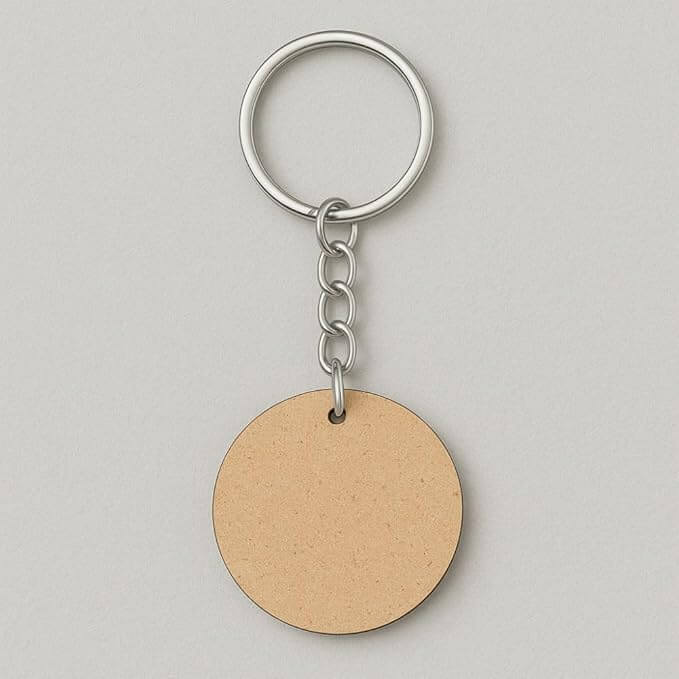 Blank MDF Keychain for Painting, Art & Craft