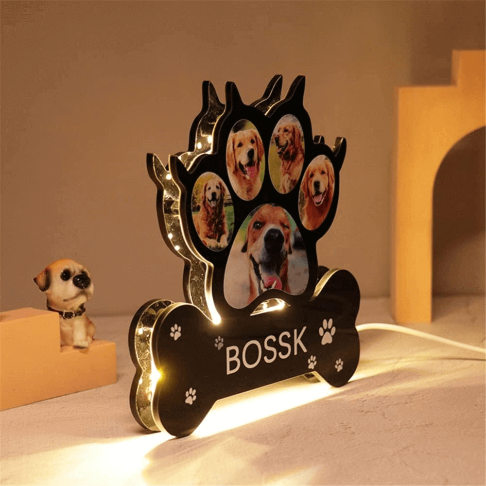 Customized Dog Paw Night Lights