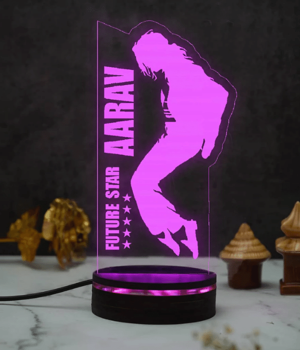 Customized Future Star Night lamp with  michael jackson dance style