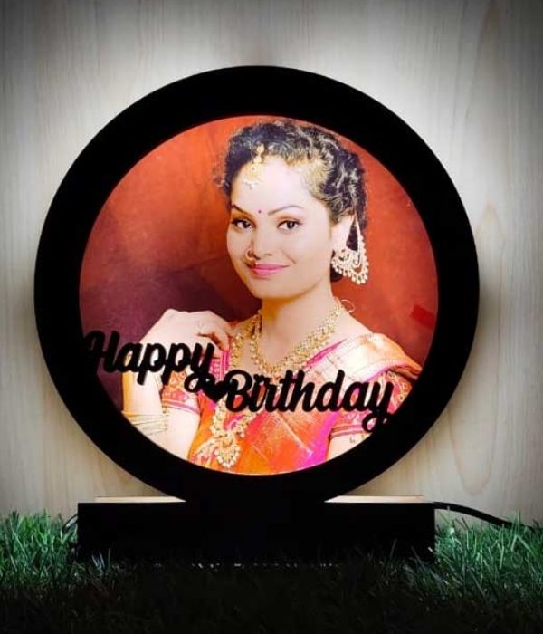 Happy birthday table top lamp